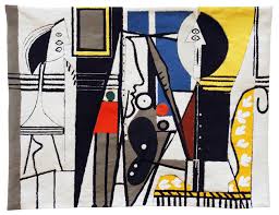 Tapisserie Picasso "Le peintre et son modèle. Dim:110×145